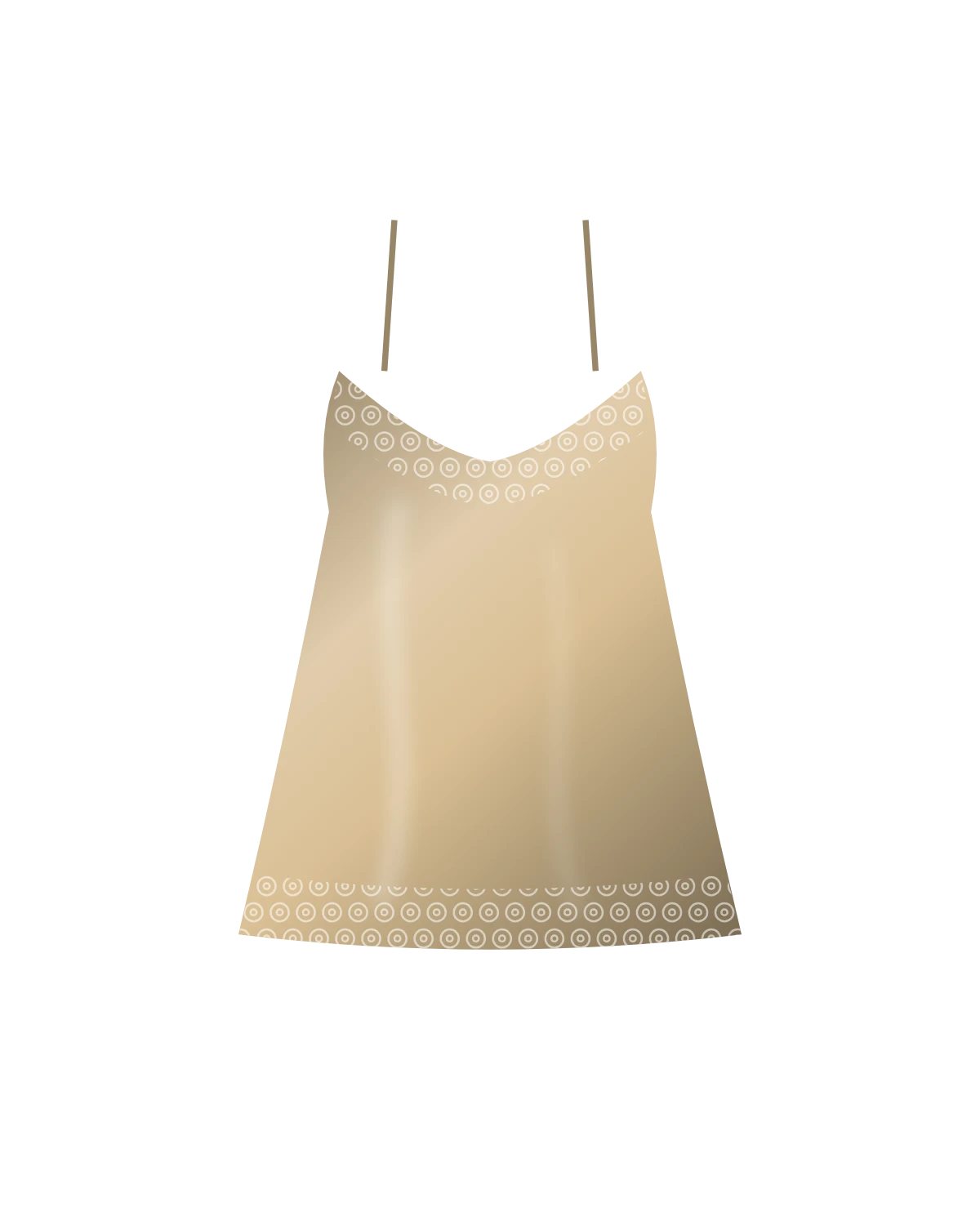 Amorelle Satin Night - satynowa koszulka z koronką